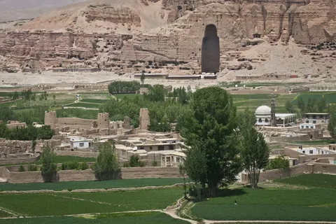 Bamyan valley landscape in Afghanistan