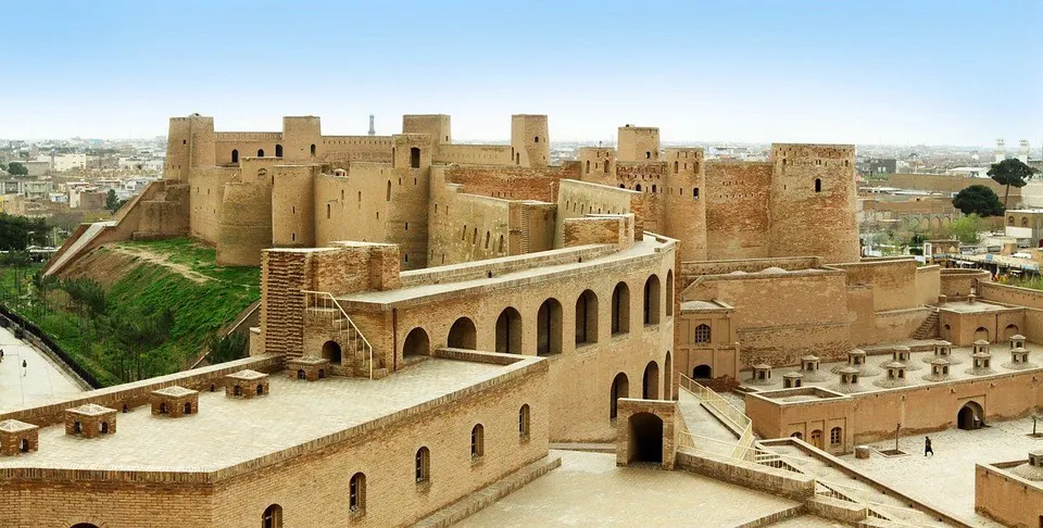 The walls and courtyards of Herat's citadel